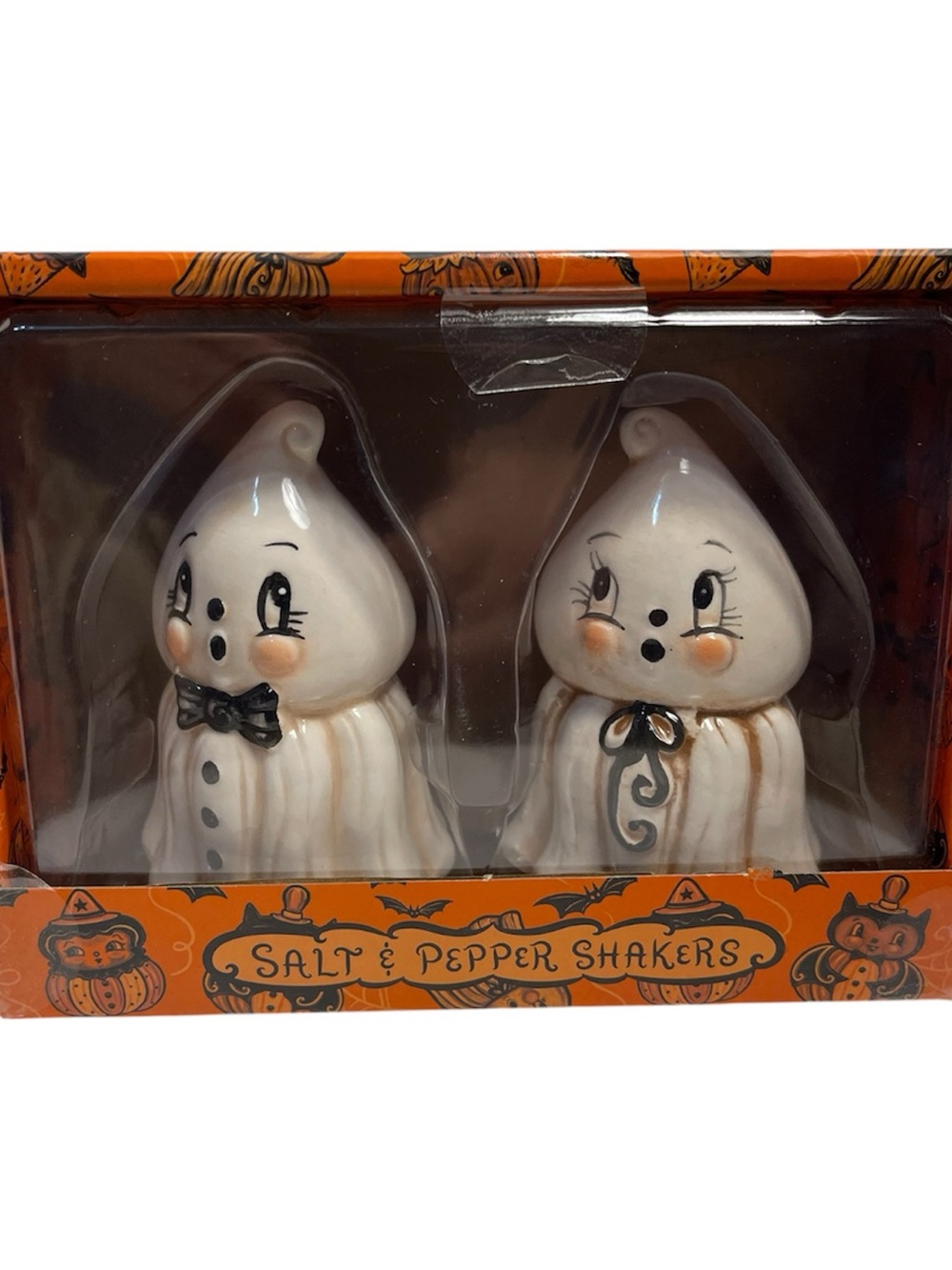 Johanna Parker 2026 Mr & Mrs Ghost Salt & Pepper Shaker Set - NWT **